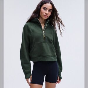 Women's Lululemon Green Half-Zip Sweater